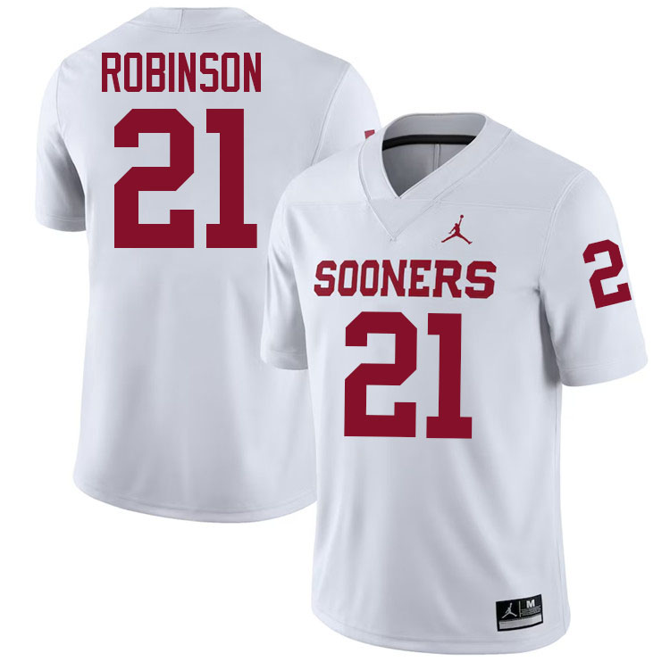 Xavier Robinson Oklahoma Sooners Jersey,Oklahoma Sooners Football Uniforms,Jersey-White